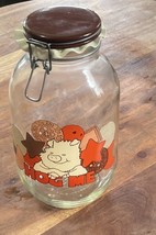 Vintage 1982 Carlton Glass Storage Jar Hog Me Pig  With Cookies 11” T 4.... - $473.86 MXN