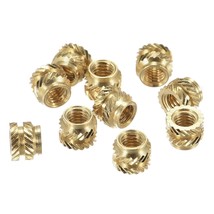uxcell knurled Insert Nuts, 120Pcs M3 x 0.5mm Female Thread Brass Thread... - £14.21 GBP