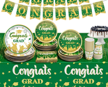 2024 Graduation Party Decorations, Green Graduation Party Supplies Dispo... - £20.01 GBP