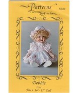 Patterns by Connie Lee Finchum P1768 ~ Debbie ~ 16-17&quot; Doll - €5,12 EUR