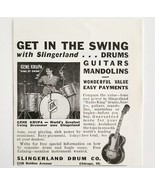 1941 Slingerland Drum Co Gene Krupa Advertisement Music Instrument Store... - $368.12 MXN