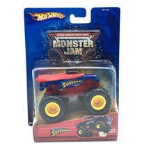 Hot Wheels Monster Jam Monster Truck SUPERMAN Blue/Red Die Cast 1/64 2005 #31 - £20.87 GBP