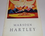 MARDSEN HARTLEY A Retrospective Exhibition 1969 Modernist Artist - $19.76