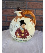 Vtg John Peel Crown Devon Fieldings England Hand Painted Flagon Fox Shap... - £189.79 GBP