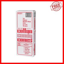 Bulk Pack of 300 Plain Cotton Candy Cones - Ideal for Carnivals &amp; Parties - $46.55