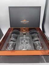 Mixology &amp; Craft Whiskey Stones Gift Set Men Decanter w/ Glasses Set &amp; C... - £39.32 GBP