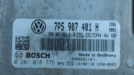 Porsche TDi Diesel Engine Computer Control Module ECM ECU PCM 7P5907401H image 4