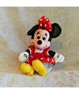 Disney Minnie Mouse Plush Bean Bag 8&quot; Tall Stuffed Animal Toy - £10.09 GBP