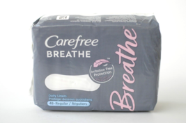 Carefree Breathe DAILY Liners Regular 48 Count Irritation Free Protectio... - £15.79 GBP