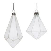 Frosted Glass Drop Ornament (Set of 6) - $923.61 MXN