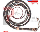 Kangaroo Hide Bull Whip 04 Feet Long 16 Plaits Indiana Jones Bullwhips - $28.75