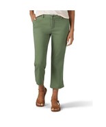 Lee Riders Women&#39;s Shape Illusions Side Panel Casual Capri Pants, Olive ... - $40.08 CAD