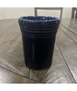 Vintage Homer Laughlin Fiesta 4” Cobalt Water Tumbler Pencil Holder Fire... - $24.35 CAD