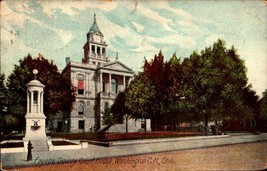 Fayette County Court House in Washington Court House OH Postcard 1907-BK43 - £3.10 GBP