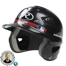 Rawlings T-Ball Helmet Vapor Coolflo Molded Black One Size Fits Ages 7 &amp; Younger - £14.93 GBP