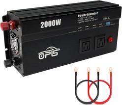 Opl5 2000W Power Inverter Dc 12V To 120V 110V Ac Smart Power Inverter Wi... - $189.99