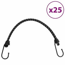 vidaXL Bungee Cords with Reflective Strips and Hooks 25 pcs 15.0 &quot; - $97.56