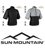 Suéter De Manga Corta Sun Mountain Golf Monsoon - Negro O Platino / Negro - $1,826.10 MXN