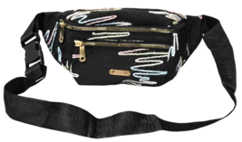 Aerocandy Striped Nylon Adjustable Strap Belt Waist Zip Crossbody Chest ... - $14.84