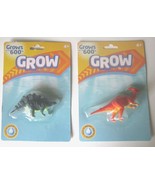 MAGIC GROW 2 DINOSAURS FUN TOYS WATCH THEM GROW UP TO 600% IN WATER! NEW... - £8.53 GBP