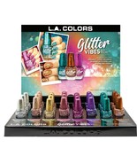 LA Colors Glitter VIBES Nail Polisher color all 8  - £25.06 GBP