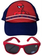 Marvel Spider-Man Boy Baseball Cap OSFM) + 1 Pair Avengers Sunglasses NEW - $19.79