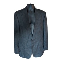 Chaps Ralph Lauren Men's Size 42 Virgin Wool Charcoal Glen Plaid Blazer Jacket - £28.08 GBP