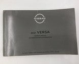 2021 Nissan Versa Owners Manual Handbook OEM J02B27027 - $44.99
