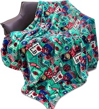 Zonli Fleece Throw Blanket Flannel 50&quot; X 60&quot; Miraculous Ladybug And Cat Noir - £28.70 GBP