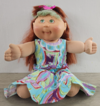 2007 Play Along PA-2 Silk Hair Cabbage Patch Doll - Red Hair, Green Eyes, Dimple - $29.02