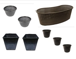 Medium Sized Plastic Pond Planting Baskets Combo Pack, Includes Total 8 ... - £32.63 GBP