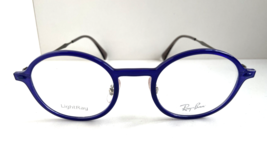 Ray-Ban RB 7087 3656 LightRay 46mm Round Blue Men&#39;s Women&#39;s Eyeglasses F... - $2,802.10 MXN