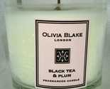 New Olivia Blake London Black Tea &amp; Plum 1 Wick Candle, 5.2 Oz - £17.44 GBP
