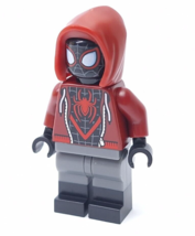 Lego Miles Morales Minifigure sh679 Spider-Man Red Hoodie 76171 - £6.53 GBP