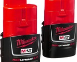 Compact Battery Packs For M12 Redlithium By Milwaukee, 48-11-2420 (2-Pack). - $77.98