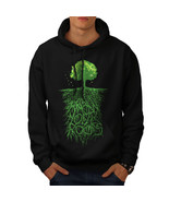 Wellcoda Earth Tree Roots Nature Mens Hoodie,  Casual Hooded Sweatshirt - £25.70 GBP+