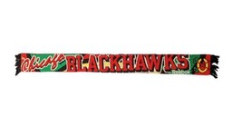 Vintage Reebok Face-Off NHL Chicago Blackhawk Hockey Scarf 2-sided - £20.93 GBP