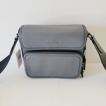 Coach CN729 Sullivan Crossbody Pebbled Leather Messenger Bag Industrial Grey - £124.03 GBP