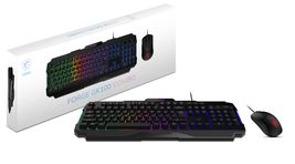 MSI Forge GK100 Combo  Gaming RGB Keyboard &amp; Mouse Set, 19-Key Anti-Gho... - $39.41
