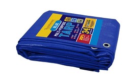 Tarp Cover Blue Waterproof Great for Tarpaulin Canopy Tent Boat RV Or Po... - £28.41 GBP
