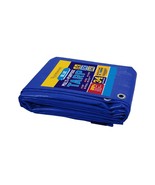 Tarp Cover Blue Waterproof Great for Tarpaulin Canopy Tent Boat RV Or Po... - $35.74