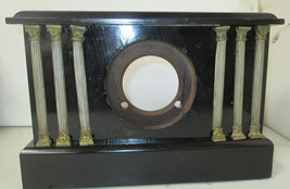 UNMARKED BLACK Clock Housing Case 6 COLUMNS - $1,206.40 MXN