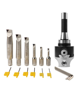 R8 Boring Head 2Inch Shank Boring Tool Set and 6Pcs 1/2" Carbide Boring ... - $294.42