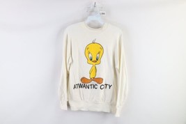 Vintage 80s Looney Tunes Womens Medium Atlantic City Tweety Bird Sweatshirt USA - £38.68 GBP