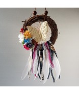 Dreamcatcher, handmade, home decor- Joyful Butterfly w/twig wreath - $975.78 MXN