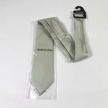 Barcelona Cravatte Silver Gray Tie 59 inches - $238.43 MXN