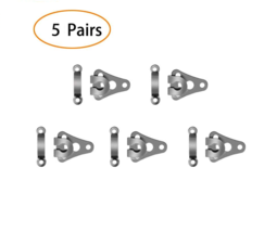 5 Pairs Silver Hooks and Eyes for Pants Dress Bra Skirt Suit - FREE US S... - $4.94