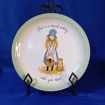 Holly Hobbie Collectors Edition Plate &quot;Love is a way of smiling with your heart&quot; - £13.21 GBP