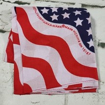 Vintage HAV-A-HANK Bandana US Flag Stars And Stripes 4th Of July 22” Cot... - $9.89