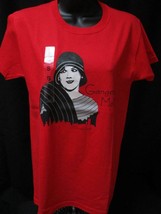 Anvil FLAPPER GIRL Gangster Moll Chicago 1928 Women&#39;s T-Shirt Top Red,Small - £8.52 GBP